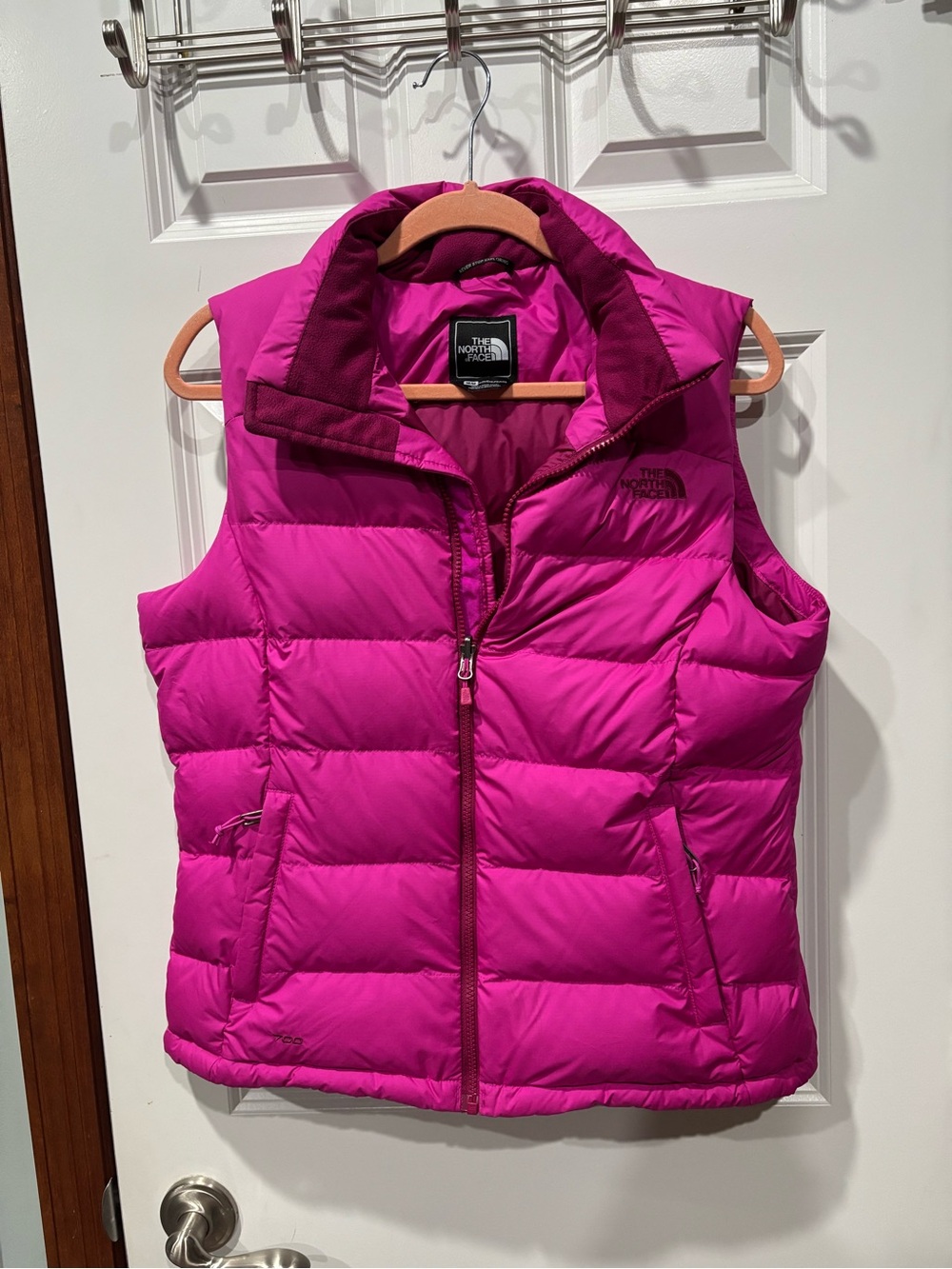The North Face Women's Fuchsia Quilted Down Vest